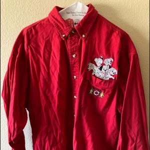 Vintage 90’s Disney 101 Dalmatian button up shirt